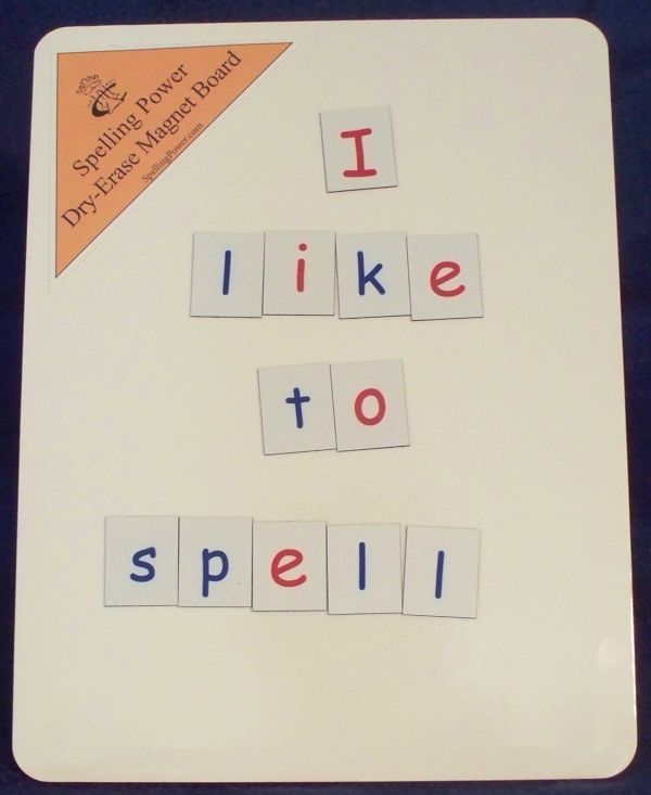 Spelling Power's Magnetic Dry Erase Board